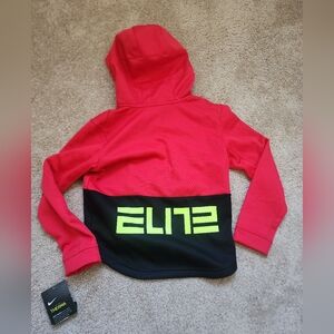 Nike Kids Red and Black Elite Hoodie